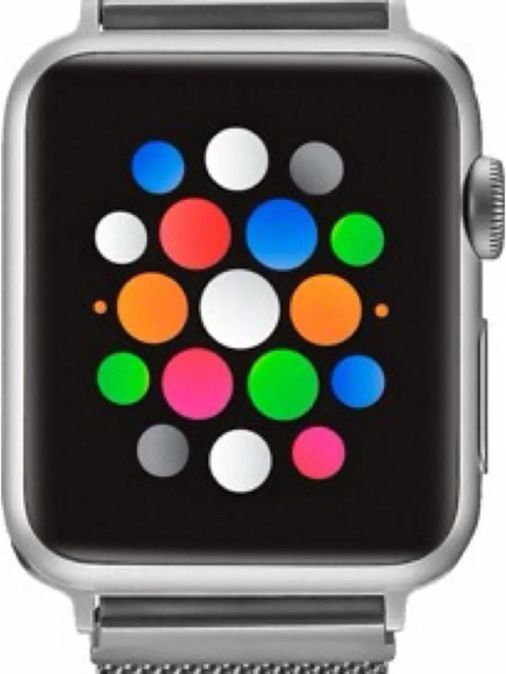 Stainless Steel Mesh Apple Watch Band - Silver